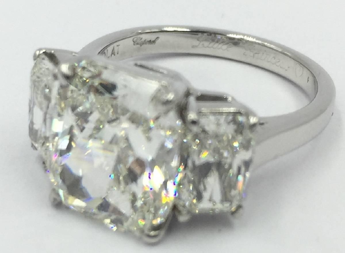 Chopard 7.18 Carats GIA Cert Diamonds Platinum Little Princess Collection Ring 1