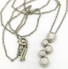 Tiffany & Co. Bubbles Collection Diamond & Platinum Pendant & Necklace
