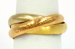 Cartier Trinity Tricolor Gold Rolling Bands Wedding Ring