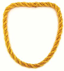 Vintage Tiffany & Co. Golden Light Collection 18K Twisted Gold Rope Necklace