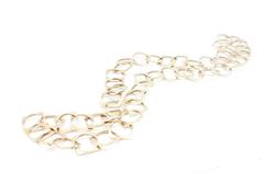 Modern Gold Square Link Chain Necklace
