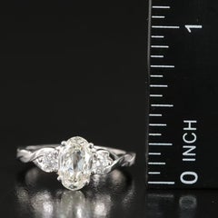Anello “Twist” in platino con diamanti da 1,72 CTW e certificato GIA