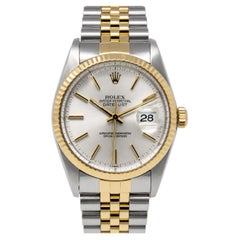 Vintage Rolex Date Just Two-Tone Stainless Steel and 14K Yellow Gold Watch