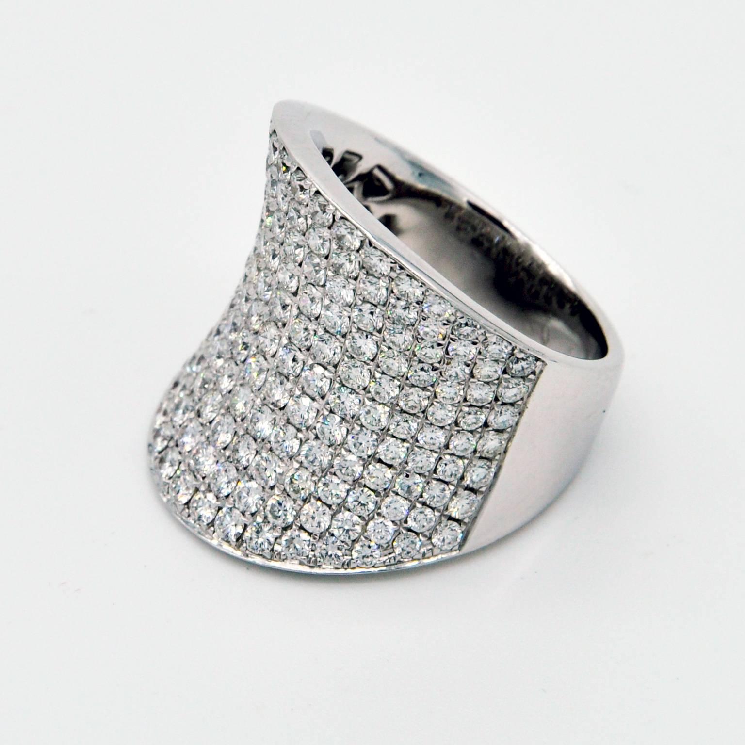 wide diamond ring