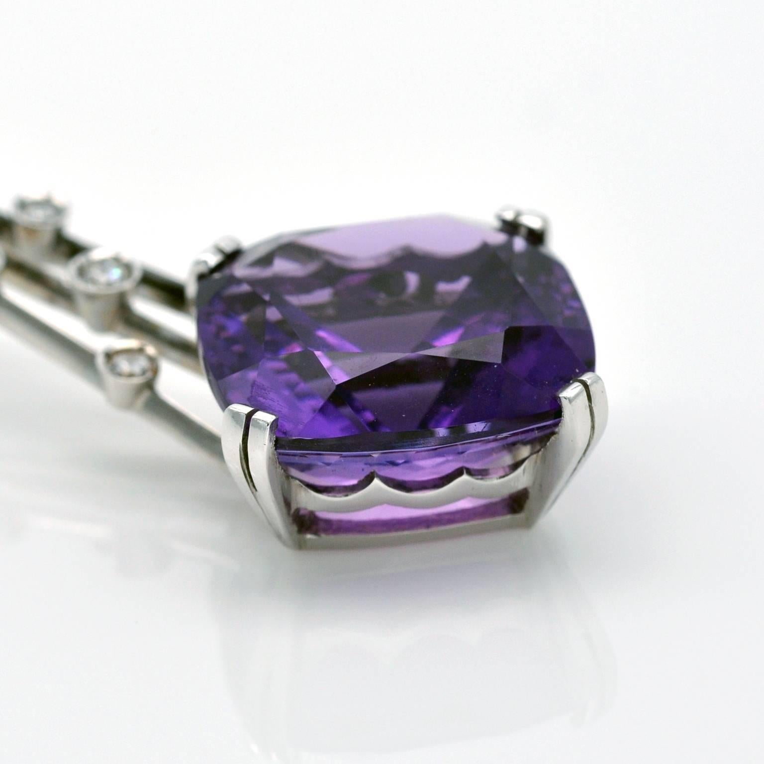 amethyst and emerald necklace