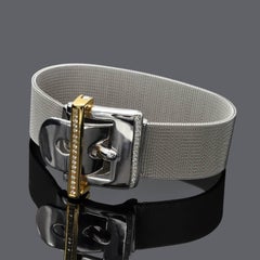Diamonds 18 Karat Gold Belt Buckle Bracelet