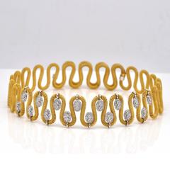 Marchisio 18K Two-Tone Gold Diamond Choker Necklace