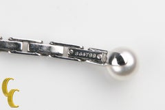 Cartier Diamond and Pearl Agrafe 18k White Gold Rare Vintage Necklace/ Pendant