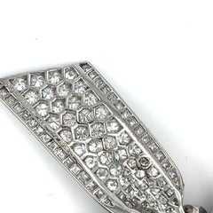 Tiffany & Co. Platinum Diamond Bow Brooch 1950s Appx 9.5 cts Iconic!