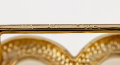 Van Cleef & Arpels 18k Yellow Gold Vintage Belt Buckle Hand-Signed
