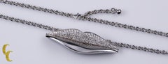 Bulgari Bvlgari Enigma 18k White Gold Pave Diamond Ring & Necklace Pendant 17"