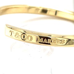 Tiffany Makers 18k Yellow Gold Cuff Bracelet Heavy Nice! Tiffany & Co.