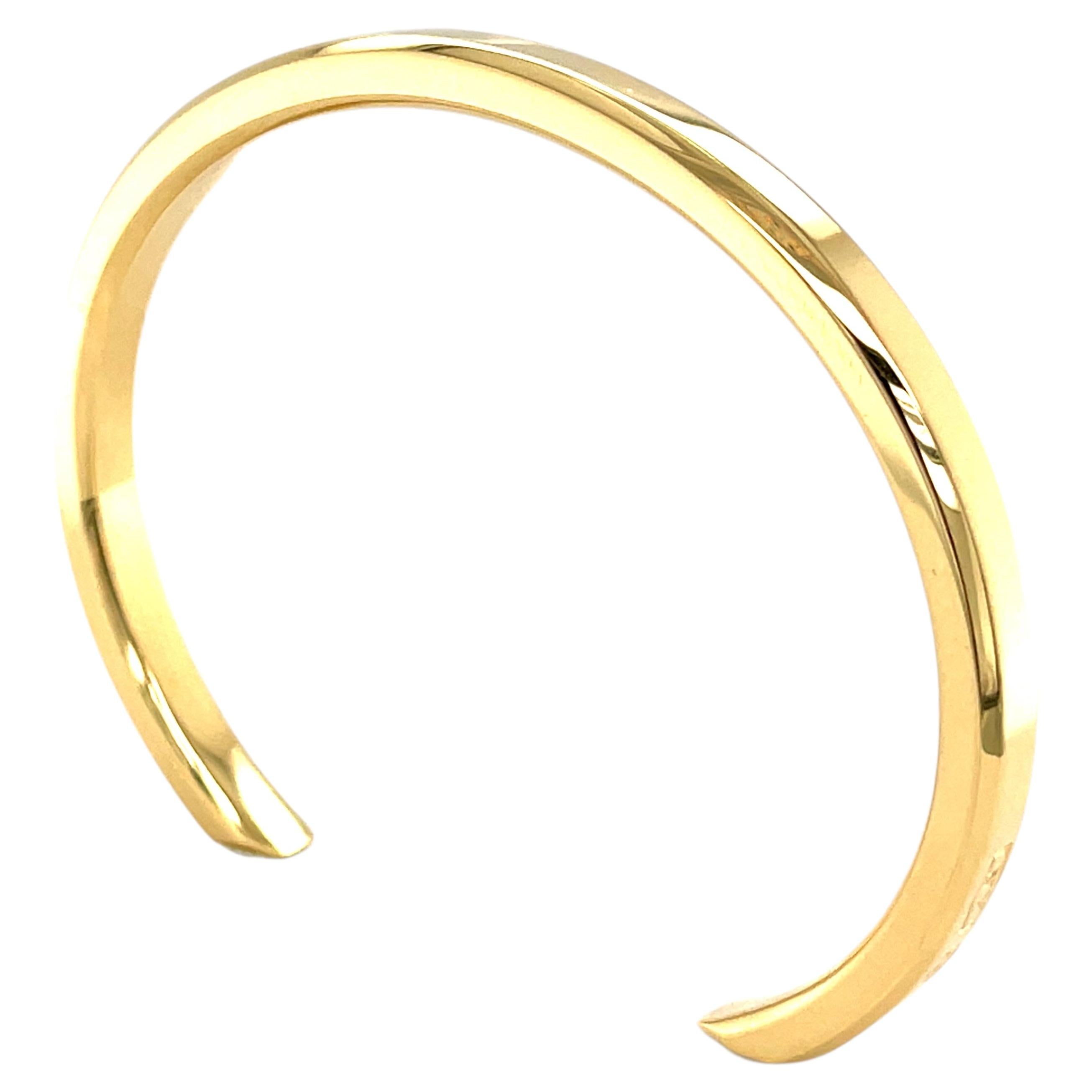 Tiffany Makers 18k Yellow Gold Cuff Bracelet Heavy Nice! Tiffany & Co.