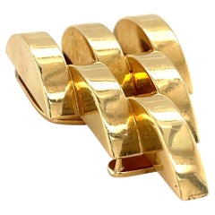 Cartier SINGLE 14k Yellow Gold Vintage Dress Clip ONE ONLY