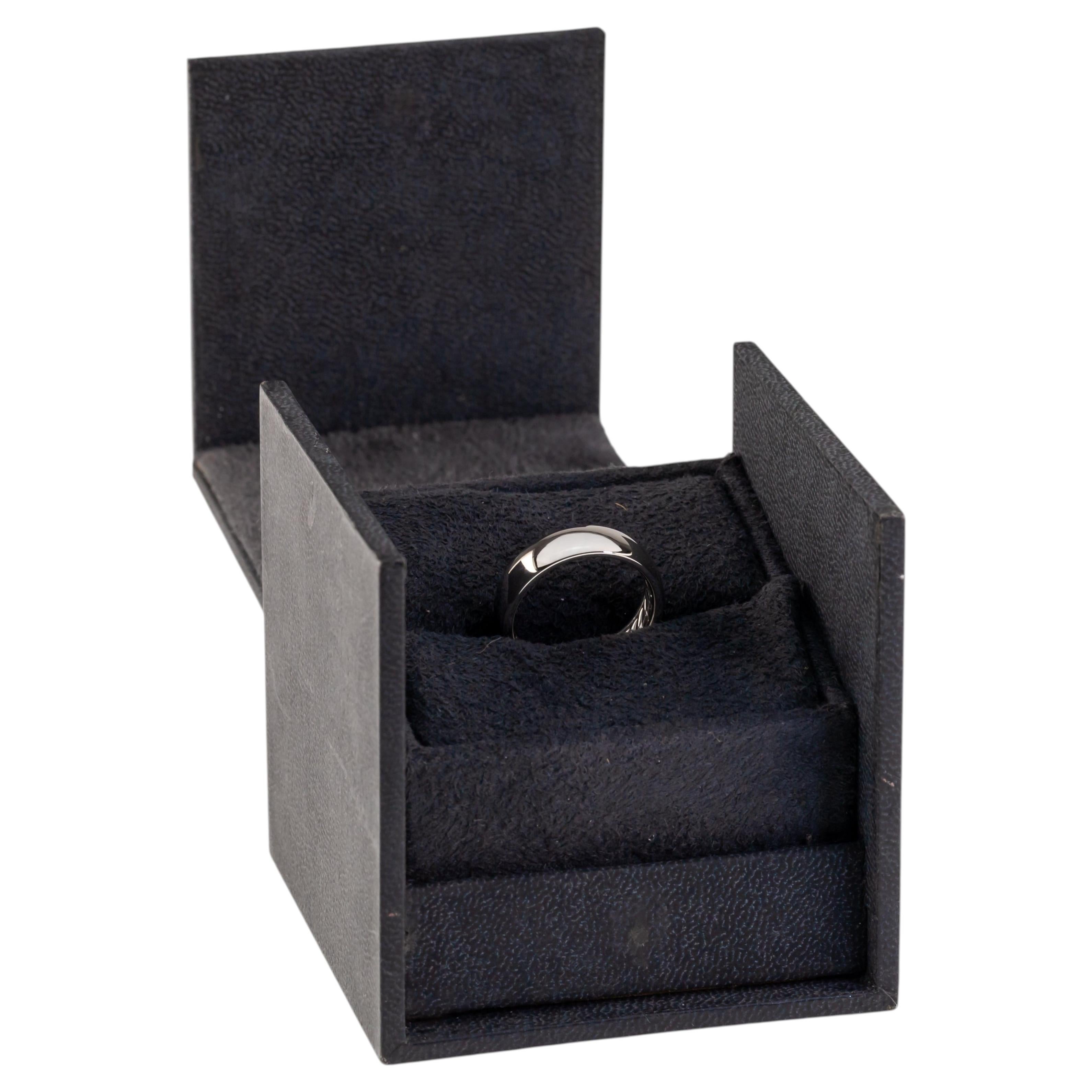Pre-owned David Yurman Dy Classic Platinum Band W/ Original Box Size 7.5 In Multiple