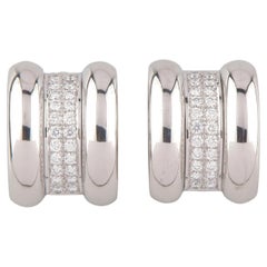 Chopard 18k White Gold & Diamond La Strada Clip-On Earrings TDW = 0.92 ct