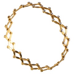 18k Two Tone Gold Expansion Ring/Bangle Bracelet by The Gold Market Firenze