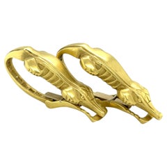 Kieselstein-Cord 18k Yellow Gold Crocodile Ear Clips 2000