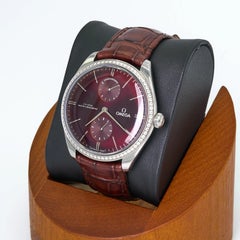 Omega De Ville Trésor Stainless Steel Diamonds Bezel 40mm Men's Watch Full Set