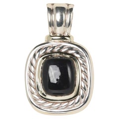 David Yurman Albion Black Onyx Large Pendant 14K Gold & 925 Sterling Silver