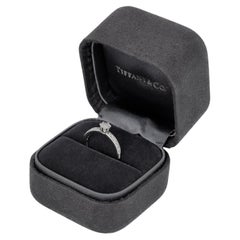Tiffany & Co. Platinum Diamond Engagement Ring Channel-Set Diamonds Band .51ctw