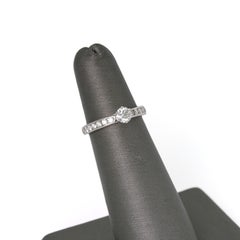 Tiffany & Co. Platinum Diamond Engagement Ring Channel-Set Diamonds Band .51ctw