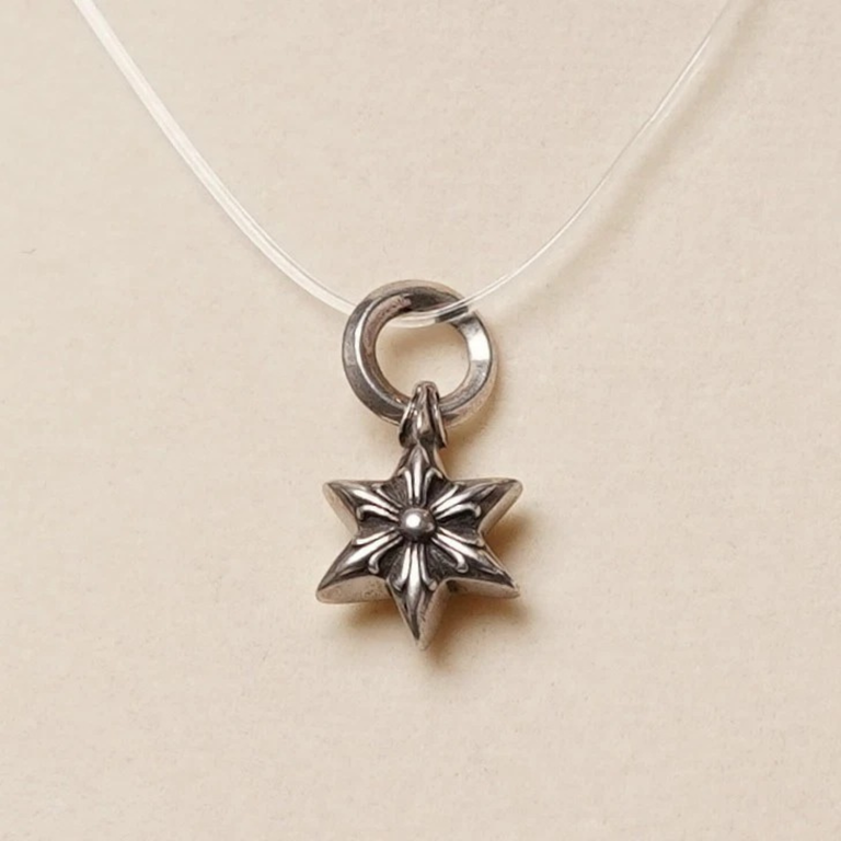 Chrome Hearts .925 Sterling Silver 6 Point Star Charm Pendant 5.1