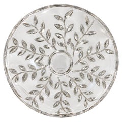 Tiffany & Co. Josef Riedel Crystal Leaf Vine Centerpiece Bowl 16" Austria Made