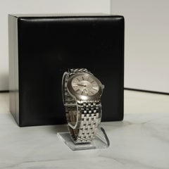 Tiffany & Co. Mark Round Stainless Steel Silver Dial Quartz Men's Watch Full Set