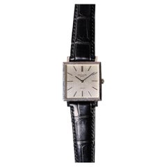 Patek Philippe Gübelin 3555G 18K White Gold 27mm Square Watch Rare Vintage 1960s