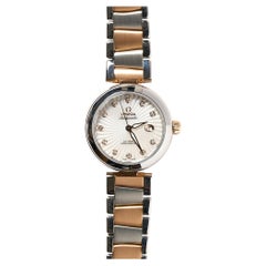 Omega De Ville Ladymatic Mother of Pearl Diamonds Dial 18K Rose Gold 34mm Watch