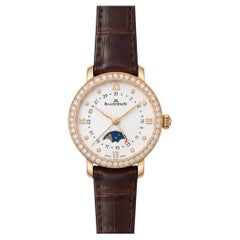 Blancpain Villeret Quantième Phases de Lune 18K Rose Gold Diamond Bezel Full Set