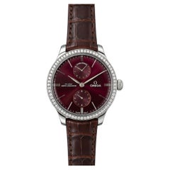 Omega De Ville Trésor Stainless Steel Diamonds Bezel 40mm Men's Watch Full Set