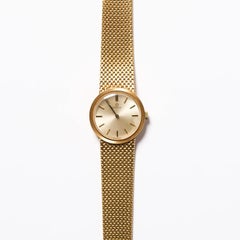 OMEGA Ladies 14K Yellow Gold Case Bracelet Watch 1960s Swiss Made Vintage Rare