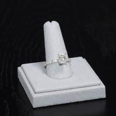 18K White Gold 1.50CT Radiant Diamond Engagement Ring 2.50CTW I/SI1 Size 7.75