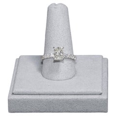 18K White Gold 1.50CT Radiant Diamond Engagement Ring 2.50CTW I/SI1 Size 7.75