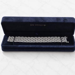 11.04 Ct Round Brilliant Cut Diamonds Link Bracelet Set in Platinum