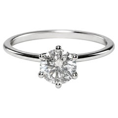 GIA-zertifizierter Diamant mit 0,80 Karat, H, SI2, „Triple Excellent“, Ring aus 18-karätigem Weißgold