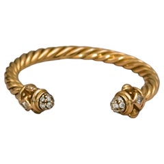 Anello DAVID YURMAN "Renaissance" in oro rosa 18k con diamante VS, 0,10 carati, misura 6,75