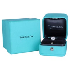 26660 Tiffany & Co Platinum 1.25ct H VS1 Round Diamond Engagement Ring