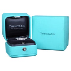 26643 Tiffany & Co Platinum 3mm Forever 0.57ct Diamond Wedding Band Ring 6