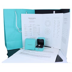 26607 Tiffany Co 1.86 G VVS2 Platinum Round Diamond Solitaire Engagement Ring