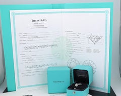 26601 Tiffany & Co. Platinum 1.31ct I VS1 Round Diamond Engagement Ring 4.5