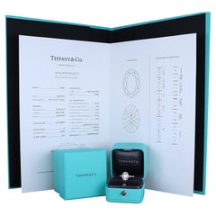 26609 Tiffany & Co 1.50ct G VS1 Oval Diamond Platinum Soleste Engagement Ring