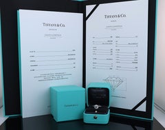 26460 Tiffany & Co Platinum 2.06ct H VS1 Round Diamond 6 Prong Engagement Ring