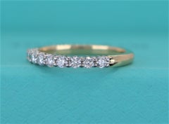 19548 Tiffany & Co 18k Yellow Gold 2.2mm Forever Diamond Wedding Band 6
