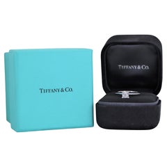 19620 Tiffany Co Platinum 0.64ct F VS1 Square Princess Diamond Engagement Ring 6