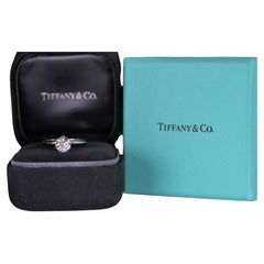 19554 Tiffany & Co. Platinum 1.07 F VS2 Round Diamond Engagement Ring 6