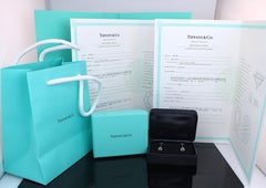 26442 Tiffany & Co. Platin-Ohrstecker mit rundem 1,88-Karat-Diamanten in VVS2-Qualität, im Korbfassung