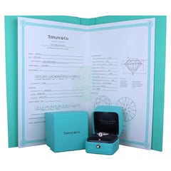 22115 Tiffany & Co. Verlobungsring aus Platin mit einem Diamanten der Reinheit H und der Qualität VS2 (1,00 Karat) in Kanalfassung, Größe 5,25
